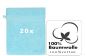 Preview: Betz PALERMO Waschhandschuhe 20er SET - Frottee Waschlappen - aus 100% Baumwolle – 16 cm x 21 cm – Farbe Türkis