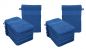 Preview: Betz PALERMO Waschhandschuhe 20er SET - Frottee Waschlappen - aus 100% Baumwolle – 16 cm x 21 cm – Farbe Blau