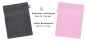 Preview: Betz 10 Stück Waschhandschuhe PALERMO 100%Baumwolle Waschlappen Set Größe 16x21 cm Farbe anthrazit und rosé