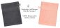 Preview: Betz Paquete de 10 piezas de manoplas de baño PALERMO 100% algodón juego de guantes para lavarse tamaño 16x21 cm de color gris antracita y albaricoque