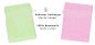 Preview: Betz 10 Stück Waschhandschuhe PALERMO 100%Baumwolle Waschlappen Set Größe 16x21 cm Farbe rosé und grün