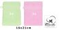 Preview: Betz Lot de 10 gants de toilette PALERMO 100% coton taille 16x21 cm couleur: rose & vert