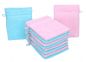 Preview: Betz 10 Stück Waschhandschuhe PALERMO 100%Baumwolle Waschlappen Set Größe 16x21 cm Farbe rosé und türkis