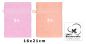 Preview: Betz 10 guanti da bagno manopola Palermo 100 % cotone misure 16 x 21 cm colore rosa e albicocca