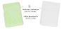 Preview: Betz Lot de 10 gants de toilette PALERMO 100% coton taille 16x21 cm couleur: blanc & vert