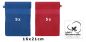 Preview: Betz set di 10 guanti da bagno PALERMO 100 % cotone misure 16 x 21 cm rosso cranberry-blu