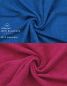Preview: Betz Pack of 10 Wash Mitts PALERMO 100% Cotton 16x21 cm cranberry red-blue