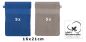 Preview: Betz Paquete de 10 manoplas de baño PALERMO 100% algodón 16x21 cm azul-gris piedra