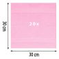 Preview: Betz 20 Piece Face Cloth Set PALERMO 100% Cotton  Size: 30 x 30 cm colour rose