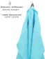 Preview: Betz 20 Piece Face Cloth Set PALERMO 100% Cotton  Size: 30 x 30 cm colour turquoise