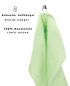 Preview: Betz 20 Piece Face Cloth Set PALERMO 100% Cotton  Size: 30 x 30 cm colour green
