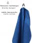 Preview: Betz paquete de 20 toallas faciales PALERMO tamaño 30x30cm 100% algodón colore azul