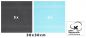 Preview: Betz 10 Lavette salvietta asciugamano per il bidet Palermo 100 % cotone misure 30 x 30 cm colore grigio antracite e turchese