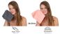 Preview: Betz Paquete de 10 toallas faciales PALERMO 100% algodón tamaño 30x30 cm de color gris antracita y albaricoque