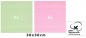 Preview: Betz Lot de 10 serviettes débarbouillettes PALERMO taille 30x30 cm couleurs rose & vert