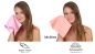 Preview: Betz 10 Lavette salvietta asciugamano per il bidet Palermo 100 % cotone misure 30 x 30 cm colore rosa e albicocca