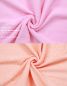 Preview: Betz paquete de 10 piezas toalla facial PALERMO tamaño 30x30cm 100% algodón  de color rosa y apricot