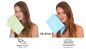 Preview: Betz paquete de 10 piezas toalla facial PALERMO tamaño 30x30cm 100% algodón  de color verde y turquesa