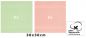 Preview: Betz Lot de 10 serviettes débarbouillettes PALERMO taille 30x30 cm couleurs vert & abricot
