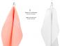 Preview: Betz Lot de 10 serviettes débarbouillettes PALERMO taille 30x30 cm couleurs blanc & abricot