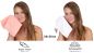 Preview: Betz Paquete de 10 toallas faciales PALERMO 100% algodón tamaño 30x30 cm de color blanco y albaricoque
