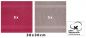 Preview: Betz 10 Piece Face Cloth Set PALERMO 100% Cotton 10 Face Cloths Size 30 x 30 cm cranberry red - stone grey