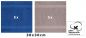 Preview: Betz 10 Piece Face Cloth Set PALERMO 100% Cotton 10 Face Cloths Size  30 x 30 cm blue - stone grey
