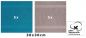 Preview: Betz Paquete de 10 toallas faciales PALERMO 30x30cm 100% algodón azul petróleo y gris piedra