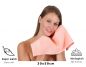 Preview: Betz Lot de 20 serviettes d'invité PALERMO 100% coton taille 30x50 cm couleur abricot