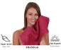 Preview: Betz 20 Piece Guest Towel Set PALERMO 100% Cotton  Size: 30 x 50 cm colour cranberry red