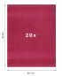 Preview: Betz 20 asciugamani per ospiti Palermo 100 % cotone misure 30 x 50 cm  colore rosso cranberry