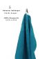 Preview: Betz 20 Piece Guest Towel Set PALERMO 100% Cotton  Size: 30 x 50 cm colour teal