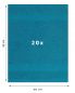 Preview: Betz Lot de 20 serviettes d'invité PALERMO 100% coton taille 30x50 cm couleur bleu pétrole
