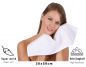 Preview: Betz Lot de 20 serviettes d'invité PALERMO 100% coton taille 30x50 cm couleur blanc