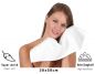 Preview: Betz Lot de 12 Serviettes d'invité Taille 30x50 cm 100% Coton Palermo Couleur Blanc