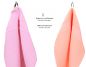 Preview: Betz 12 asciugamani per ospiti Palermo 100 % cotone misure 30 x 50 cm colore rosa e albicocca