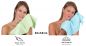 Preview: Betz paquete de 12 piezas de toalla de tocador PALERMO tamaño 30x50cm 100% algodón de color verde y turquesa