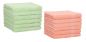 Preview: Betz 12 asciugamani per ospiti Palermo 100 % cotone misure 30 x 50 cm colore verde e albicocca