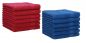 Preview: Betz PALERMO Gästehandtücher-Set – 12er Gesichtstücher-Set -  Handtücher-Set - Händehandtücher - 30 x 50cm – cranberry - blau