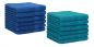 Preview: Betz Lot de 12 serviettes d'invité PALERMO 100% coton taille 30x50 cm bleu - bleu pétrole