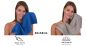 Preview: Betz 12 asciugamani per ospiti PALERMO 100 % cotone misure 30x50 cm blu e grigia pietra