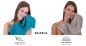Preview: Betz PALERMO Gästehandtücher-Set – 12er Gesichtstücher-Set -  Handtücher-Set - Händehandtücher - 30 x 50cm – petrol - stone