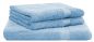 Preview: Betz 3-tlg. XXL Saunatuch Set PREMIUM 100%Baumwolle 1 Saunatuch 2 Handtücher Farbe hellblau