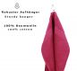 Preview: Betz Set di 10 Asciugamani Palermo 100% Cotone 50x100 cm  colore rosso cranberry