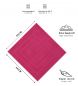 Preview: Betz PALERMO 10x Badvorleger – Badematte – Badteppich - Duschvorlage – 60 x 60 cm – Cranberry