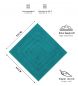 Preview: Betz 10 Pieces Bath Shower Mats Rugs PALERMO size: 60 x 60 cm  Quality: 680 g/m² colour teal