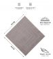 Preview: Betz 10 Pieces Bath Shower Mats Rugs PALERMO size: 60 x 60 cm  Quality: 680 g/m² colour stone