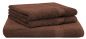 Preview: Betz 3-tlg. XXL Saunatuch Set PREMIUM 100%Baumwolle 1 Saunatuch 2 Handtücher Farbe nussbraun