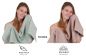 Preview: Betz 12 piece towel set BERLIN 100% cotton  bath towels  hand towels  guest towels  wash cloths  wash mitts colour jade - cappuccino