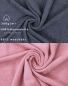 Preview: Betz BERLIN Juego de toallas 12 piezas 100% algodón color lotus - gris oscuro
